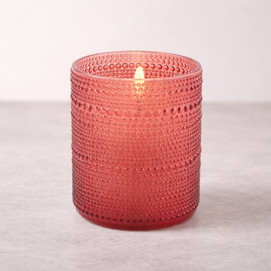 Melrose 3.25" x 4" LED Votive Candle in Glass Jars, 2ct.